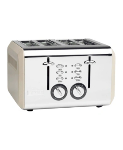 Shop Haden Cotswold 4-slice Stainless Steel Toaster In Taupe