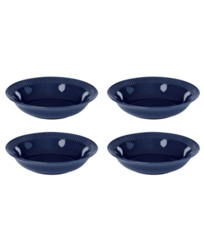 Shop Lenox Profile Dinner Bowl Set/4 Navy
