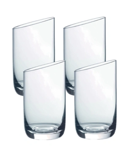 Shop Villeroy & Boch New Moon Juice/tumbler Set Of 4 In Clear