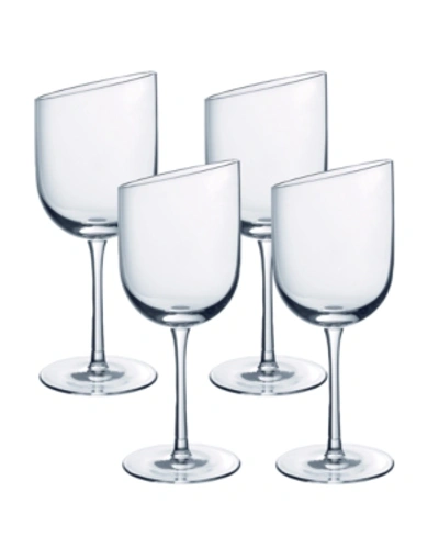 Shop Villeroy & Boch New Moon Claret Set Of 4 In Clear