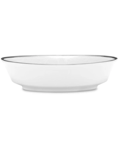 Noritake Regina Platinum Oval Vegetable Bowl, 32 Oz. In Silver