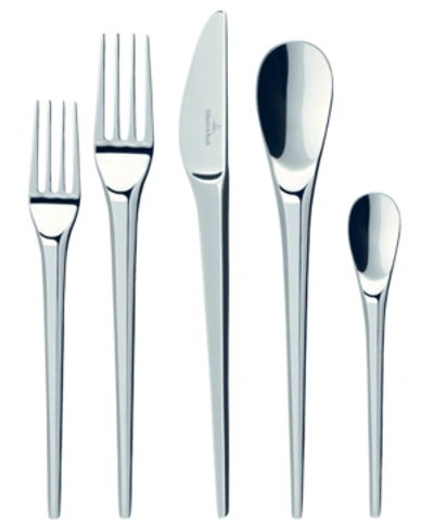 Shop Villeroy & Boch Villeroy And Boch New Moon 5 Piece Place Setting In Polished Stainless Steel