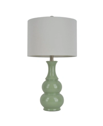 Shop Decor Therapy Harper Ceramic Table Lamp In Green