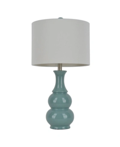 Shop Decor Therapy Harper Ceramic Table Lamp In Lt Green