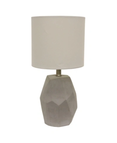 Shop Decor Therapy Jamison Geo Table Lamp In Gray
