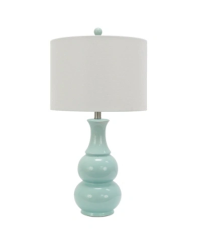 Shop Decor Therapy Harper Ceramic Table Lamp In Angel Blue