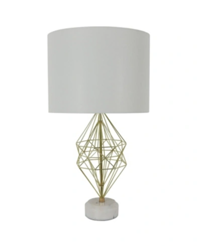 Shop Decor Therapy Geordi Marble Table Lamp In Gold