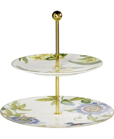 Shop Villeroy & Boch Amazonia 2 Tier Server In Multi