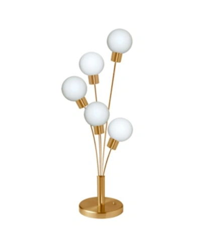 Shop Dainolite 5 Light Incandescent Table Lamp In Brass