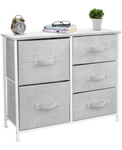 Shop Sorbus Dresser With 5 Drawers In White