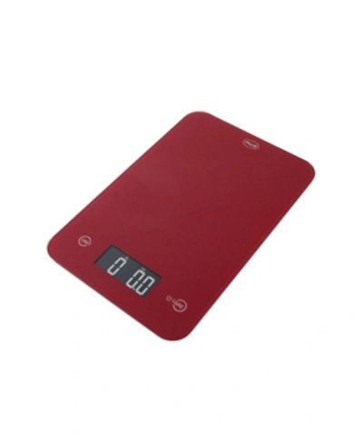 Shop American Weigh Scales Onyx-5k Digital Kitchen Scale In Red