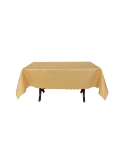 Shop Manor Luxe Gamboge Solid Tablecloth In Gold