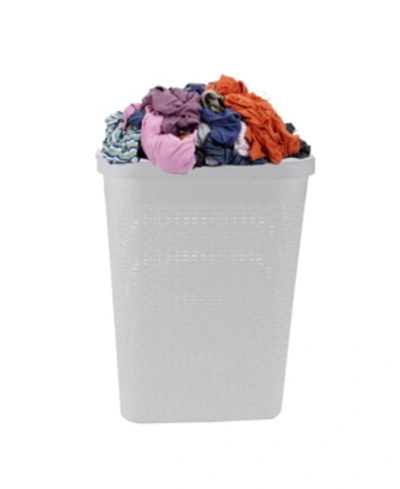 Shop Mind Reader 40 Liter Slim Laundry Basket In White
