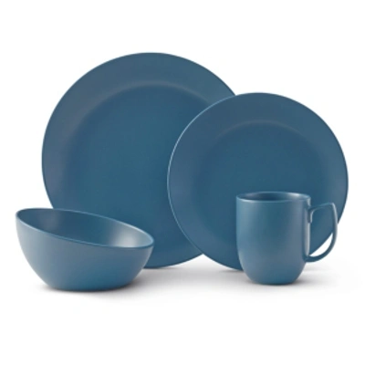 Nambe Orbit Dinnerware 4 Piece Place Setting In Aurora Blue