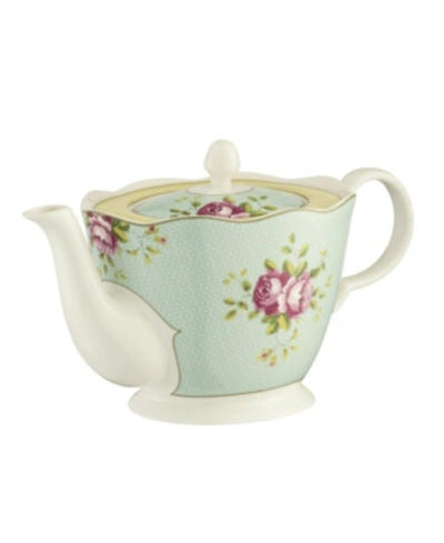 Shop Aynsley China Archive Rose Teapot In Multi
