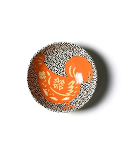Coton Colors By Laura Johnson Chinese Zodiac Rooster Bowl In Black
