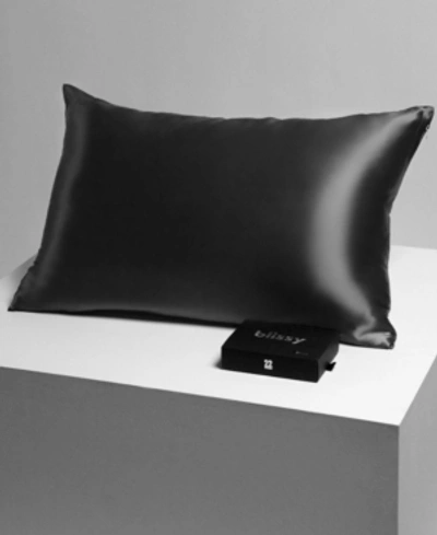 Blissy 22-momme Silk Pillowcase, Queen In Gray