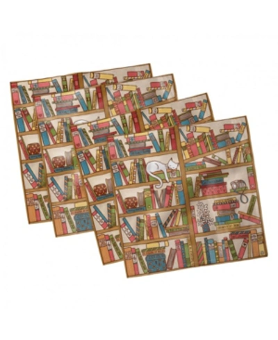 Shop Ambesonne Cat Set Of 4 Napkins, 12" X 12" In Multi