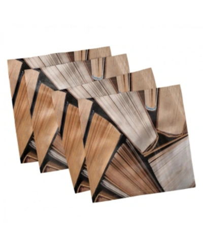 Shop Ambesonne Abstract Set Of 4 Napkins, 12" X 12" In Brown