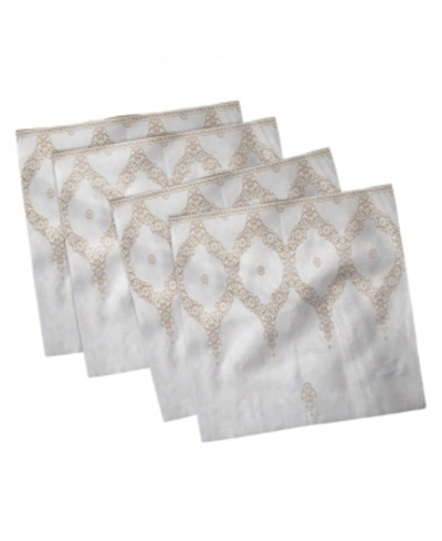 Shop Ambesonne Moroccan Set Of 4 Napkins, 12" X 12" In Multi