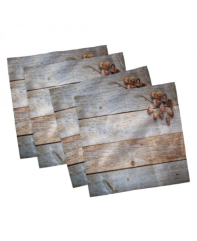 Shop Ambesonne Rustic Set Of 4 Napkins, 12" X 12" In Brown