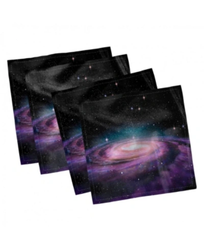 Shop Ambesonne Galaxy Set Of 4 Napkins, 12" X 12" In Mauve