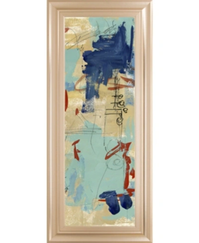 Classy Art Composition 4a By Melissa Wang Framed Print Wall Art In Blue