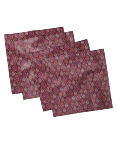 Shop Ambesonne Winter Set Of 4 Napkins, 12" X 12" In Multi