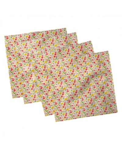 Shop Ambesonne Colorful Set Of 4 Napkins, 12" X 12" In Multi