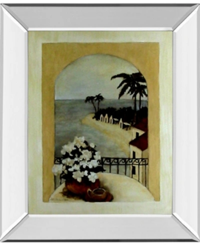 Shop Classy Art Tropical Moon By Roane Manning Mirror Framed Print Wall Art, 22" X 26" In Tan