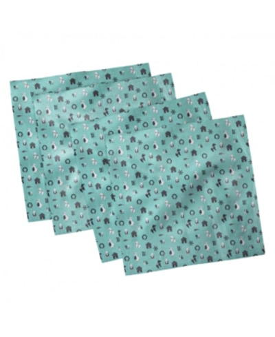 Shop Ambesonne Gnome Set Of 4 Napkins, 12" X 12" In Multi