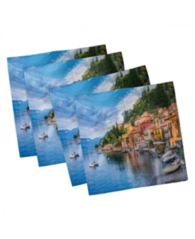 Shop Ambesonne Italian Set Of 4 Napkins, 18" X 18" In Multi