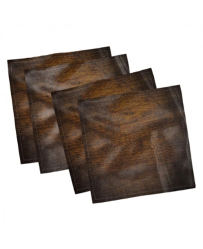 Shop Ambesonne Wooden Set Of 4 Napkins, 18" X 18" In Multi