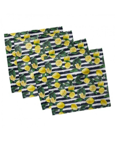 Shop Ambesonne Modern Set Of 4 Napkins, 18" X 18" In Multi