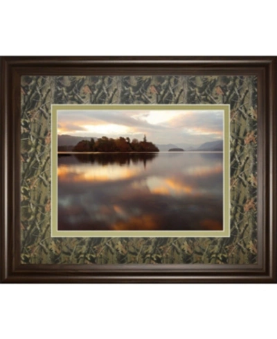 Classy Art Golden Lake By Peter Adams Framed Print Wall Art, 34" X 40" In Gold