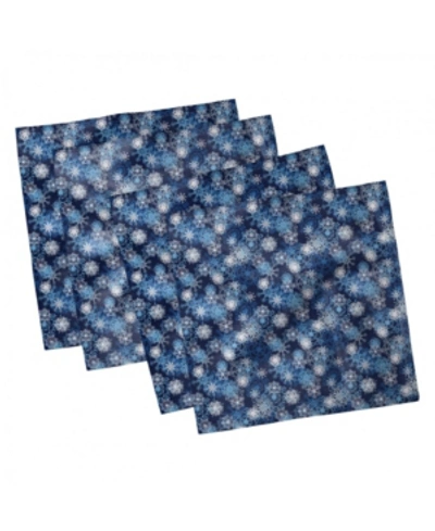Shop Ambesonne Winter Set Of 4 Napkins, 18" X 18" In Multi