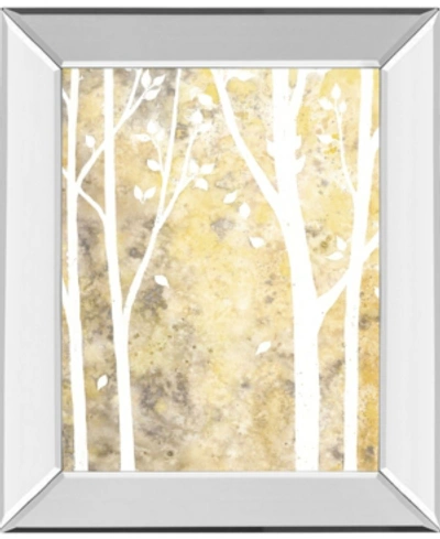 Shop Classy Art Simple State I By Debbie Banks Mirror Framed Print Wall Art, 22" X 26" In Yellow