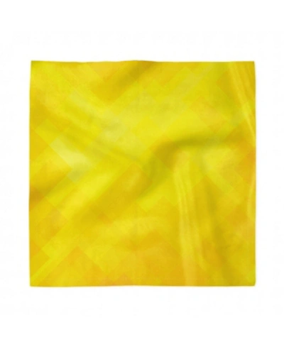 Shop Ambesonne Diamond Pattern Set Of 4 Napkins, 18" X 18" In Yellow