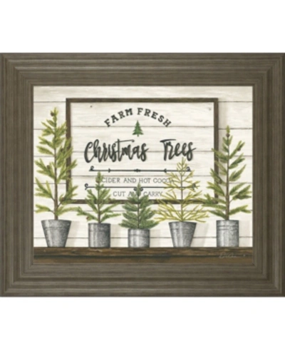 Shop Classy Art Farm Fresh Christmas Trees By Diane Weaver Framed Print Wall Art, 22" X 26" In Green