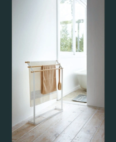 Yamazaki Tosca Bath Towel Hanger In White