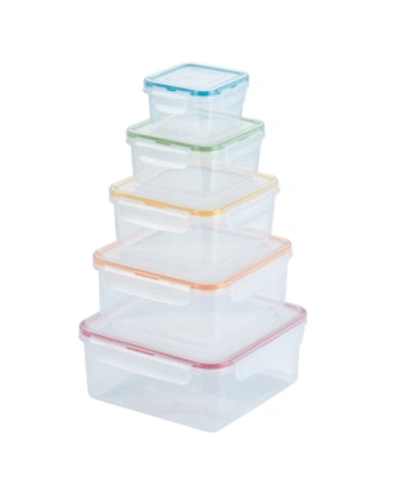 Shop Lock N Lock Easy Essentials 10-pc. Food Storage Set, Created For Macy's In Multi