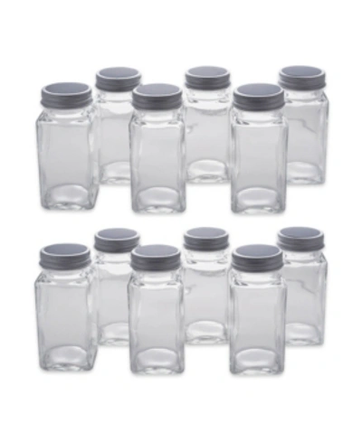 Shop Design Imports 12 Pieces Spice Jar Set With Chalkboard Labels In Clear