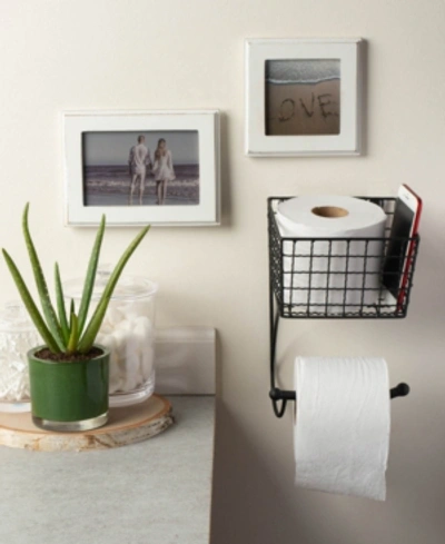 Shop Design Imports Farmhouse Toilet Paper Holder In Black