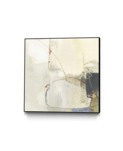 Giant Art 30" X 30" Pique Vi Art Block Framed Canvas In Tan