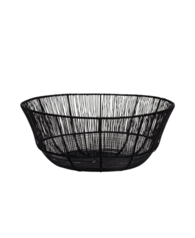 Shop Mikasa Jaxon Fruit Basket In Black