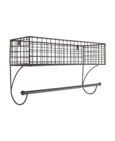 Shop Design Imports Large Farmhouse Towel Rack In Gray