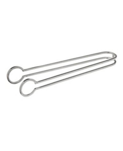 Shop Godinger Stainless Steel Wire Ice Tong In Silver