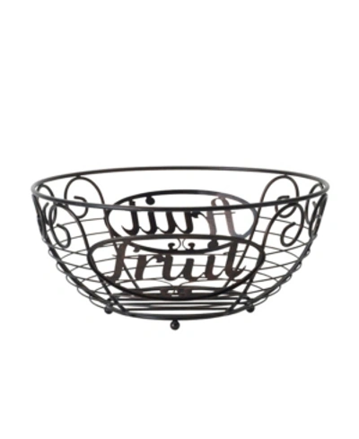 Shop Mikasa Chit-chat Fruit Basket In Black