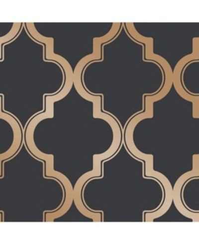 Shop Tempaper Marrakesh Peel And Stick Wallpaper In Black