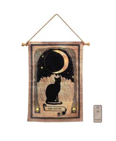 Shop Jh Specialties Inc/lumabase Battery Operated Lighted Wall Art - Moon And Black Cat With Remote Control